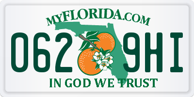 FL license plate 0629HI