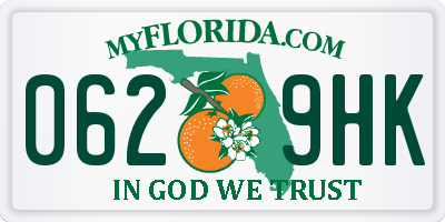 FL license plate 0629HK