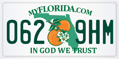 FL license plate 0629HM