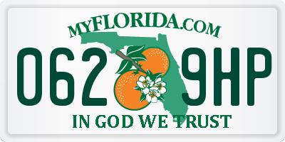 FL license plate 0629HP