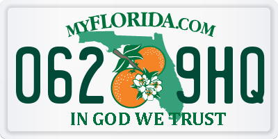 FL license plate 0629HQ
