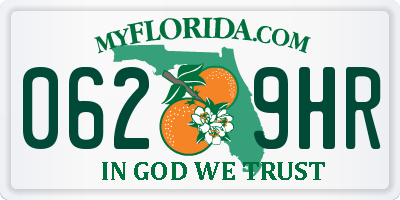 FL license plate 0629HR