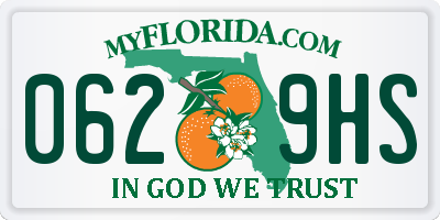 FL license plate 0629HS