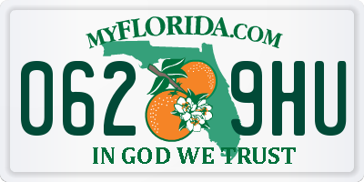 FL license plate 0629HU