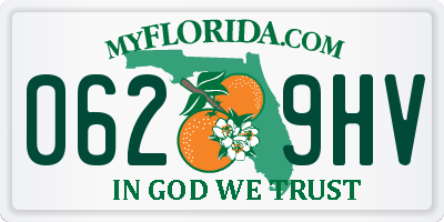 FL license plate 0629HV