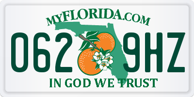 FL license plate 0629HZ