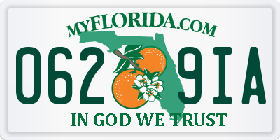 FL license plate 0629IA