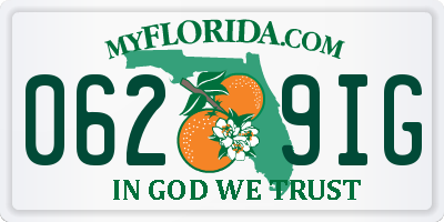 FL license plate 0629IG