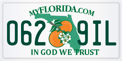 FL license plate 0629IL
