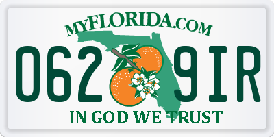 FL license plate 0629IR