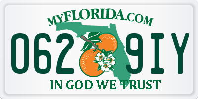 FL license plate 0629IY