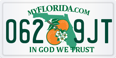 FL license plate 0629JT