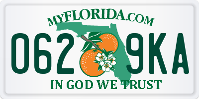 FL license plate 0629KA