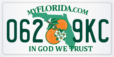 FL license plate 0629KC