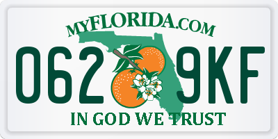 FL license plate 0629KF
