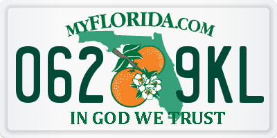 FL license plate 0629KL