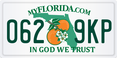 FL license plate 0629KP