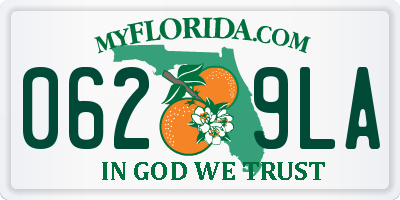 FL license plate 0629LA