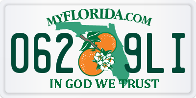 FL license plate 0629LI