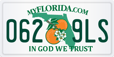 FL license plate 0629LS