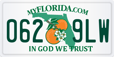 FL license plate 0629LW