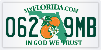 FL license plate 0629MB