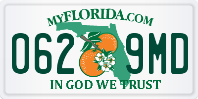 FL license plate 0629MD