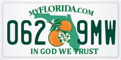 FL license plate 0629MW