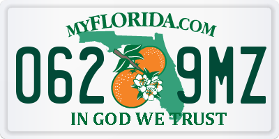 FL license plate 0629MZ