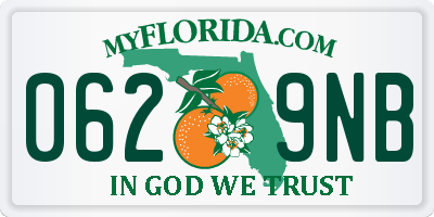 FL license plate 0629NB
