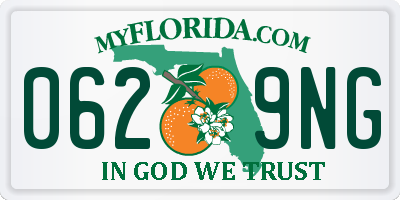 FL license plate 0629NG