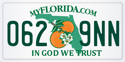 FL license plate 0629NN