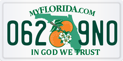 FL license plate 0629NO