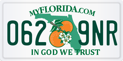 FL license plate 0629NR