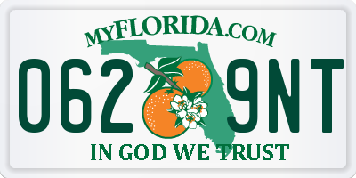 FL license plate 0629NT
