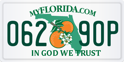 FL license plate 0629OP