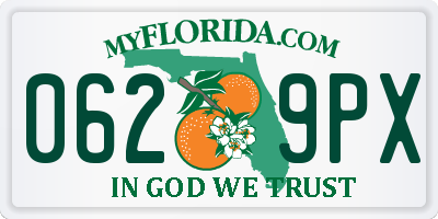FL license plate 0629PX