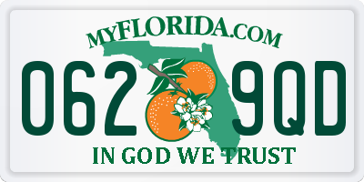 FL license plate 0629QD