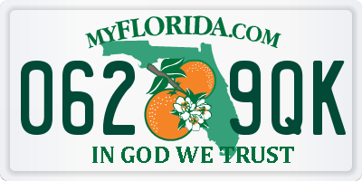 FL license plate 0629QK