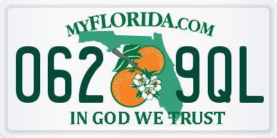 FL license plate 0629QL