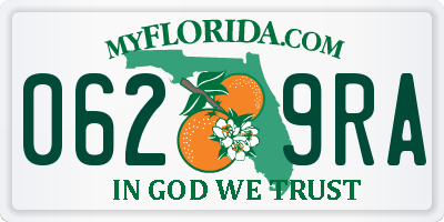 FL license plate 0629RA