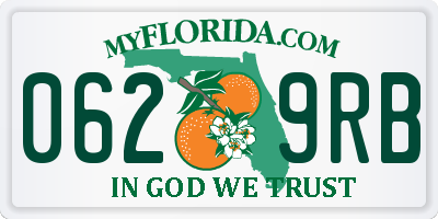 FL license plate 0629RB