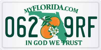 FL license plate 0629RF