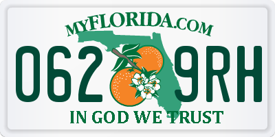 FL license plate 0629RH