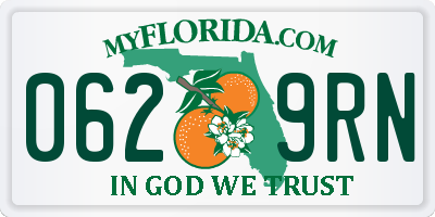 FL license plate 0629RN