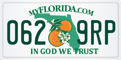 FL license plate 0629RP