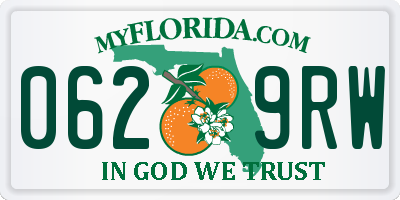 FL license plate 0629RW