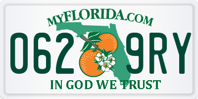 FL license plate 0629RY