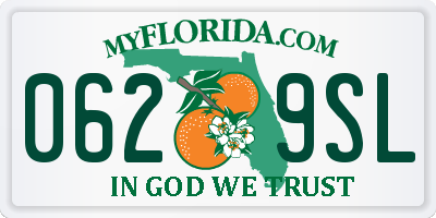 FL license plate 0629SL