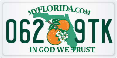 FL license plate 0629TK